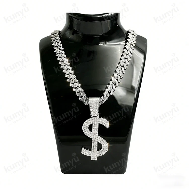 Hip Hop Dollar Sign Necklace Hip Hop Dollar Sign Necklace