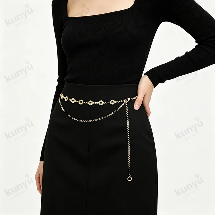 ສາຍແອວ Vintage Chain Waist Belt
